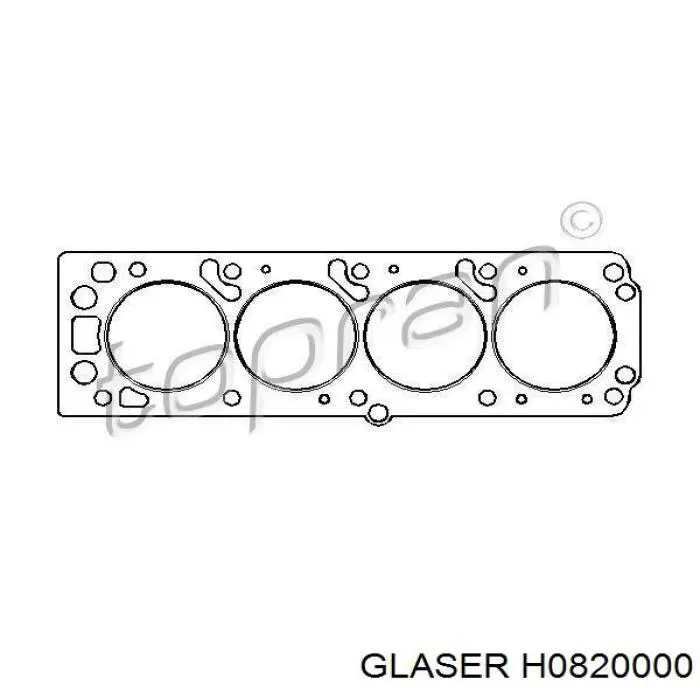 H0820000 Glaser прокладка гбц