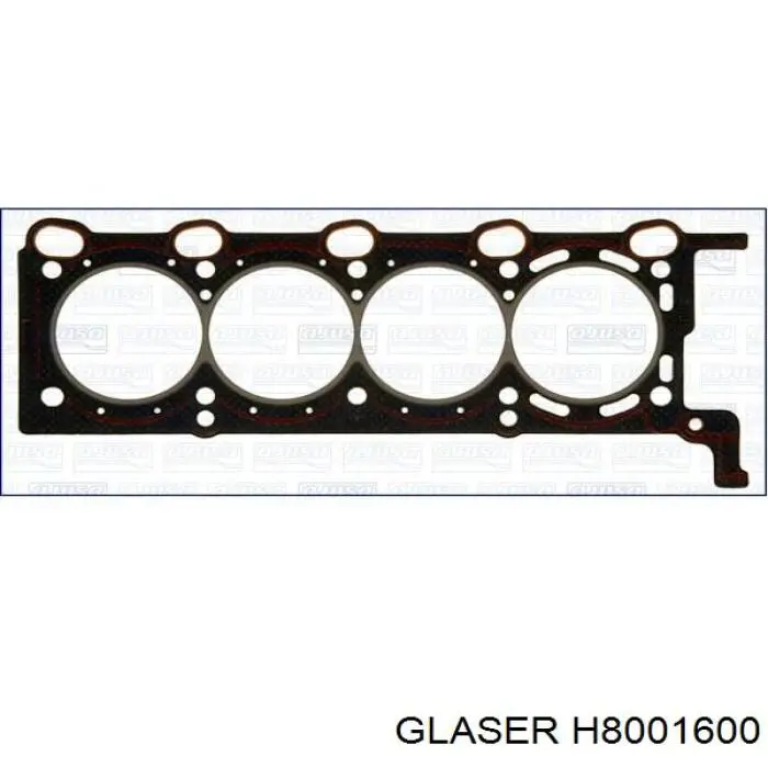 H8001600 Glaser прокладка головки блока цилиндров (гбц левая)