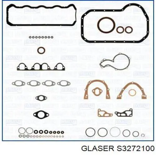 S3272100 Glaser комплект прокладок двигателя полный