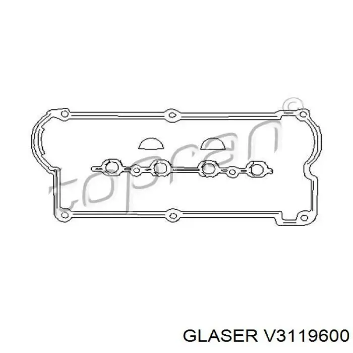 Juego de Juntas, Tapa de culata de cilindro, Anillo de junta V3119600 Glaser