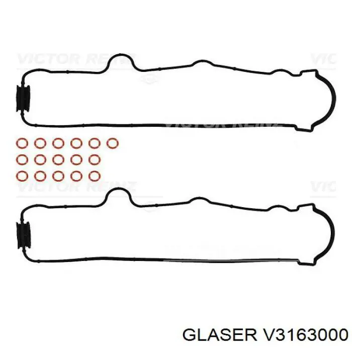 V3163000 Glaser прокладка клапанной крышки