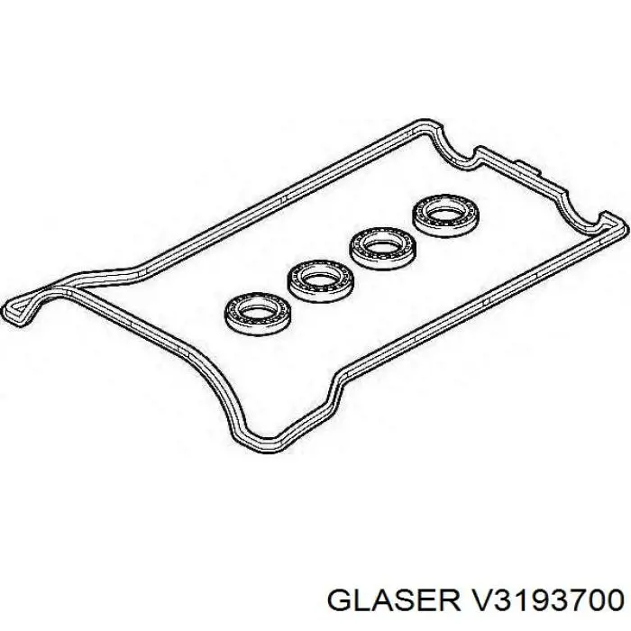 V3193700 Glaser прокладка клапанной крышки двигателя, комплект