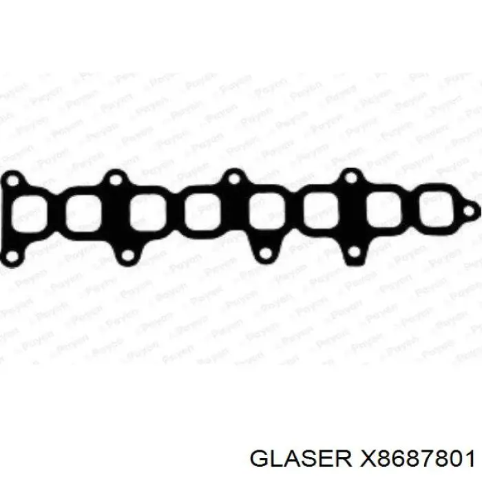X8687801 Glaser прокладка впускного коллектора нижняя
