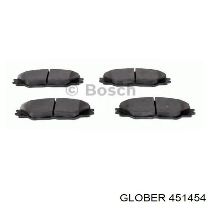 Колодки тормозные передние дисковые Glober 451454