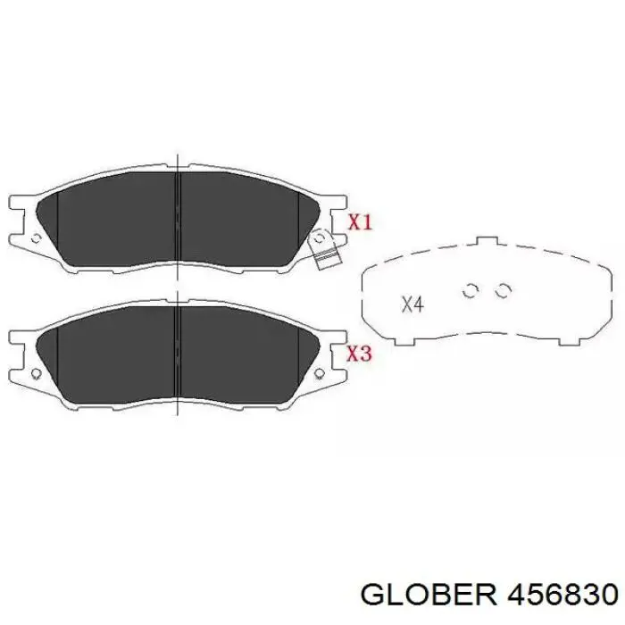 Купить 456830 Glober Колодки тормозные