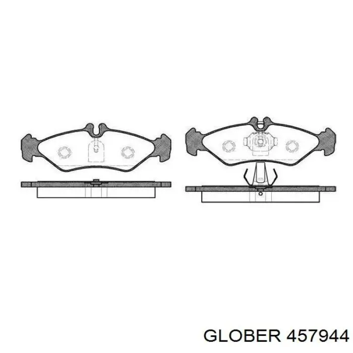 Колодки дисковые  Glober 457944 цена, от 16.57 USD