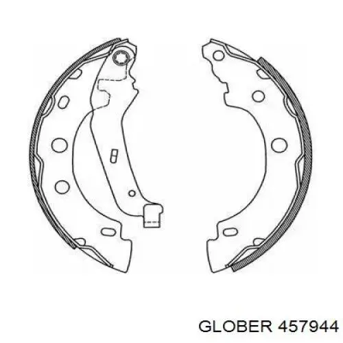 457944 Glober Колодки тормозные дисковые комплект