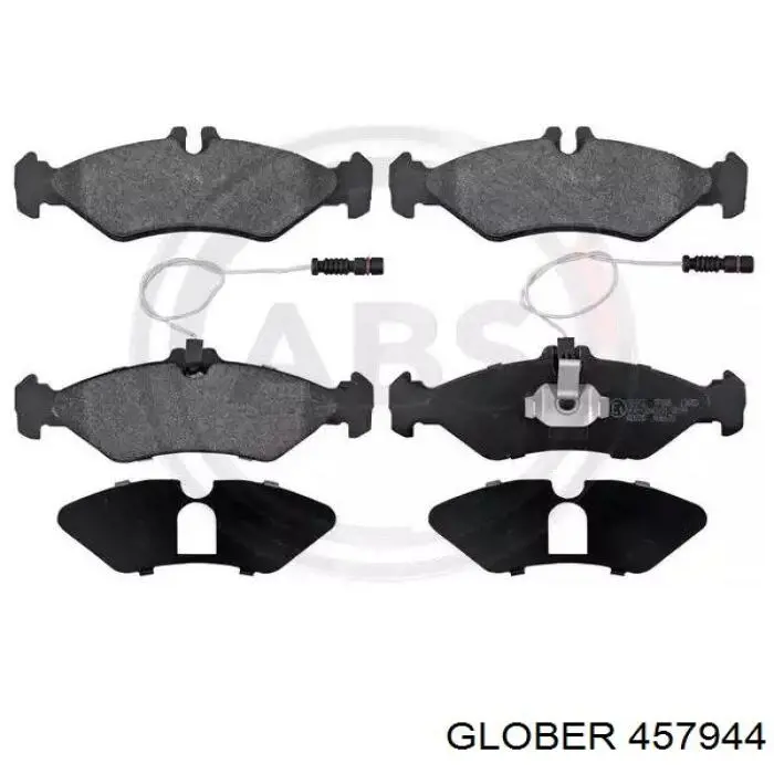 Купить 457944 Glober Колодки тормозные задние, дисковые