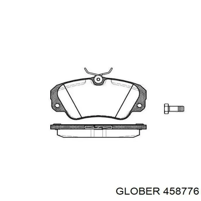 Передние тормозные колодки 458776 Glober