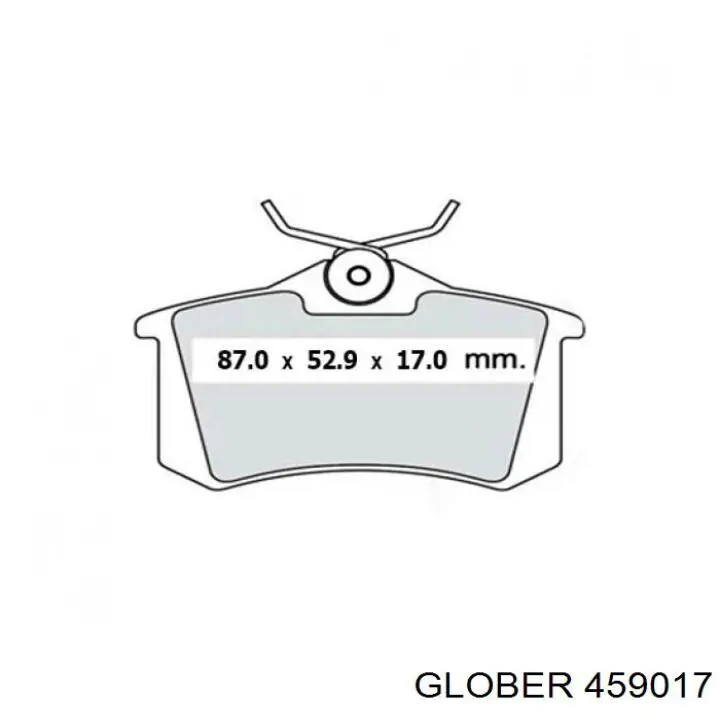 459017 Glober колодки тормозные задние дисковые