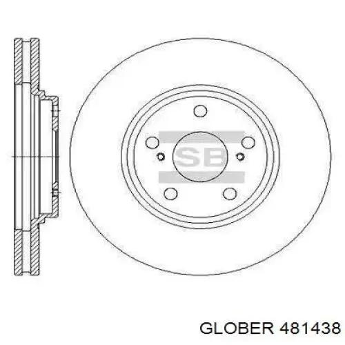 Тормоз дисковый передний Glober 481438 цена, от 8.86 USD