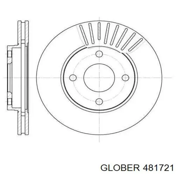 481721 Glober Дисковый тормоз