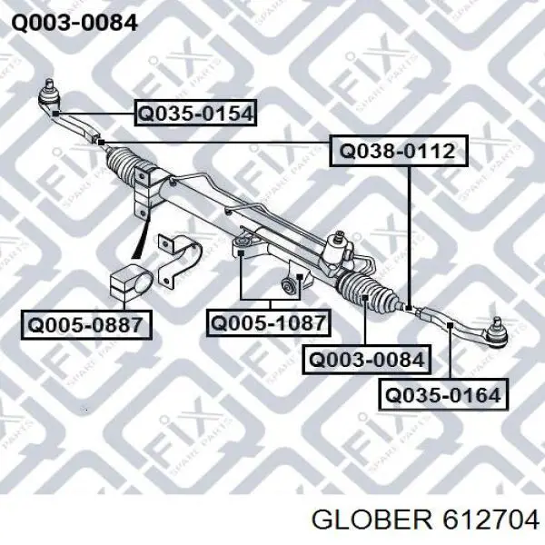 Barra de acoplamiento 612704 Glober