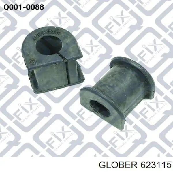 Casquillo de barra estabilizadora trasera 623115 Glober