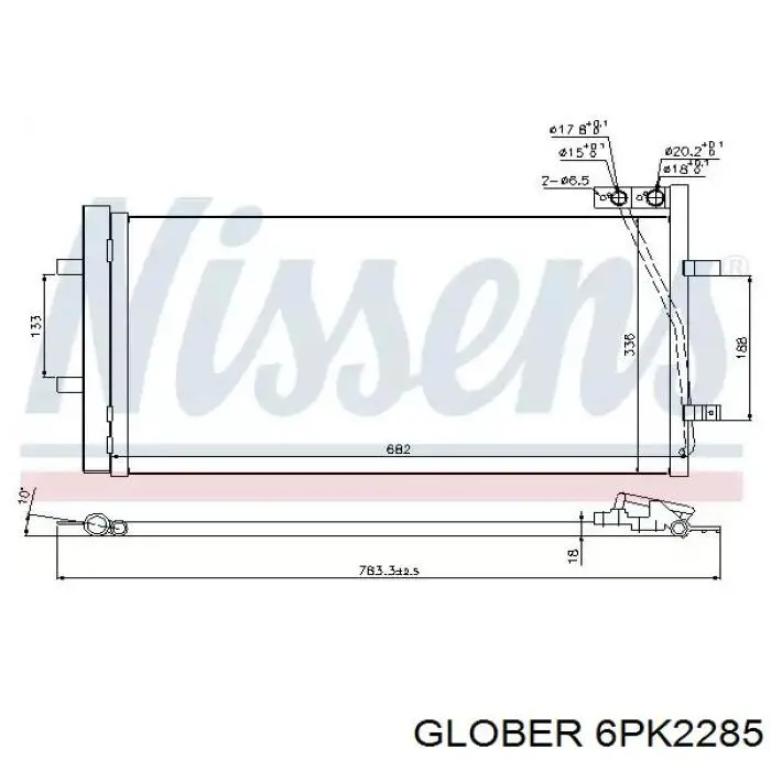 Клиновый ремень Glober 6PK2285 цена, от 15.11 USD