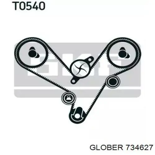 Паразитный ролик ГРМ 734627 Glober
