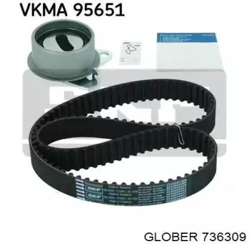 Ролик натяжителя ремня газораспределения Glober 736309 цена, от 13.68 USD