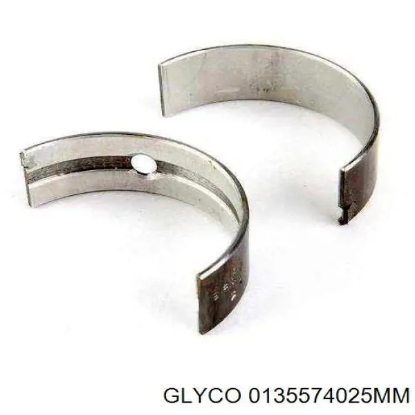 0135574025MM Glyco вкладыши коленвала шатунные, комплект, 1-й ремонт (+0,25)
