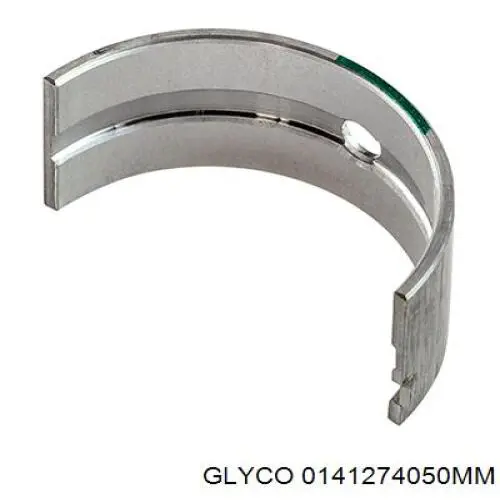 Вкладиші колінвала, шатунні, комплект, 2-й ремонт (+0,50) 0141274050MM Glyco