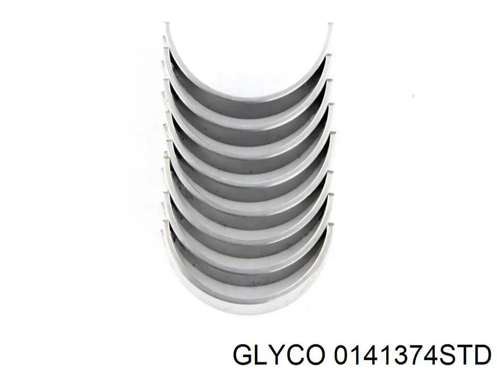 0141374STD Glyco вкладыши коленвала шатунные, комплект, стандарт (std)