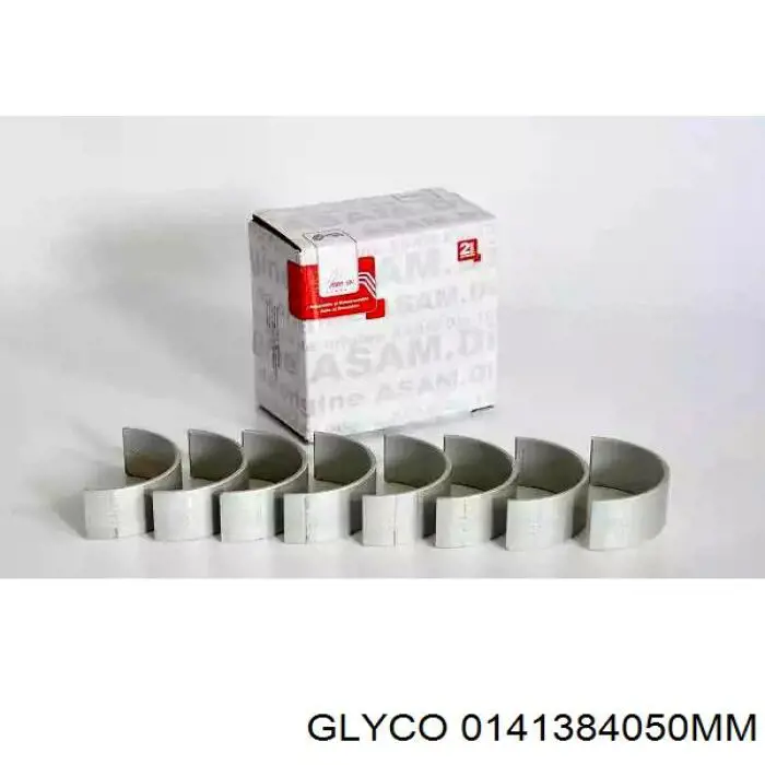 0141384050MM Glyco вкладыши коленвала шатунные, комплект, 2-й ремонт (+0,50)
