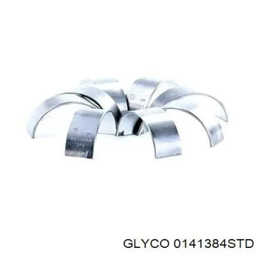 0141384STD Glyco вкладыши коленвала шатунные, комплект, стандарт (std)
