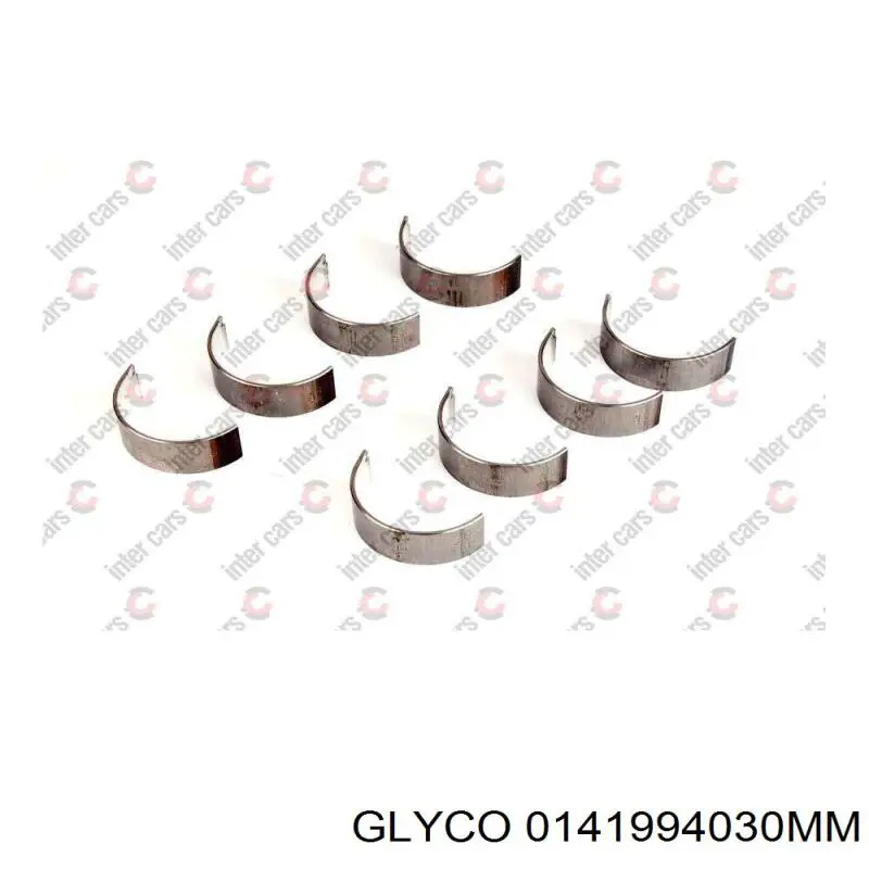 Вкладыши коленвала, шатунные, комплект, 1-й ремонт (+0,25) Glyco 0141734030 цена, от 16.77 USD