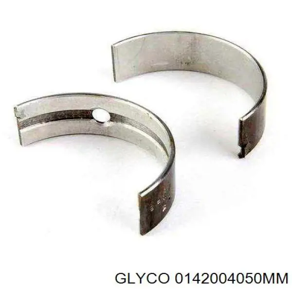 0142004050MM Glyco вкладыши коленвала шатунные, комплект, 2-й ремонт (+0,50)
