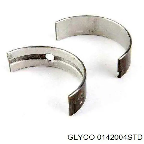0142004STD Glyco вкладыши коленвала шатунные, комплект, стандарт (std)