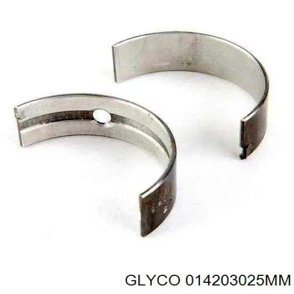 014203025MM Glyco вкладыши коленвала шатунные, комплект, 1-й ремонт (+0,25)