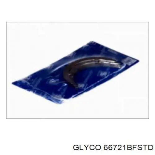 66721BFSTD Glyco Полумесяц полукольцо упорное разбега коленвала
