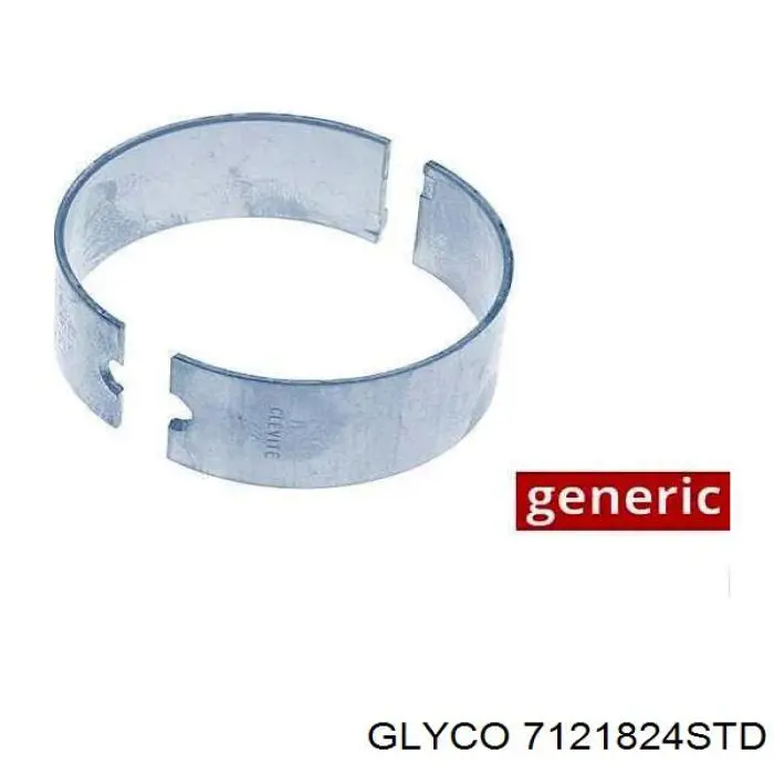 7121824STD Glyco вкладыши коленвала шатунные, комплект, стандарт (std)