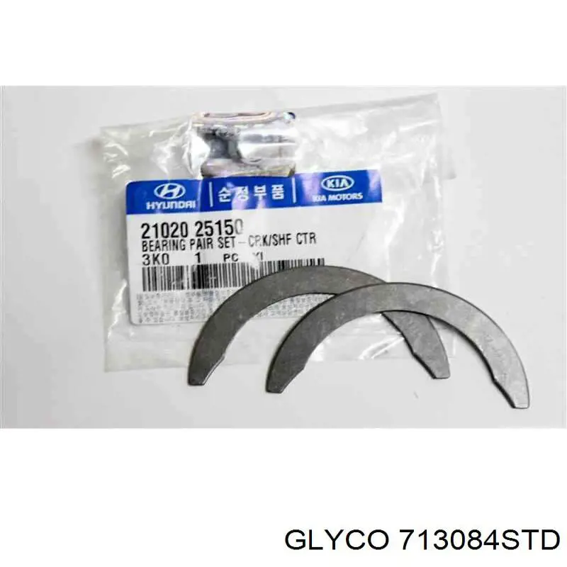Купить 713084 Glyco Комплект шатунных вкладышей