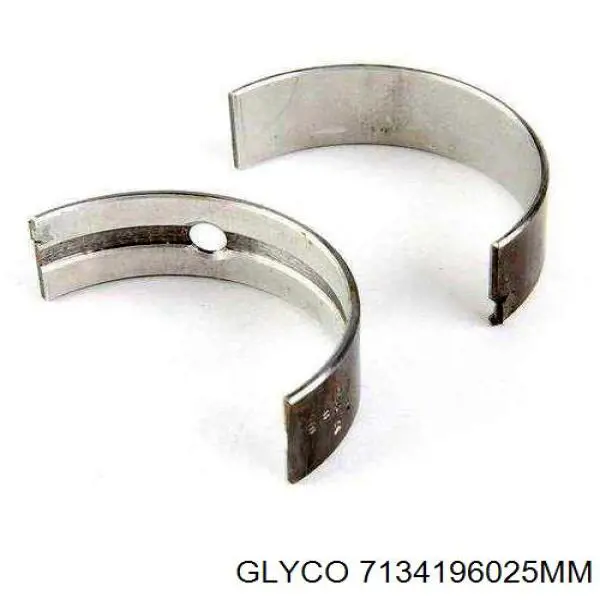 7134196025MM Glyco вкладыши коленвала шатунные, комплект, 1-й ремонт (+0,25)