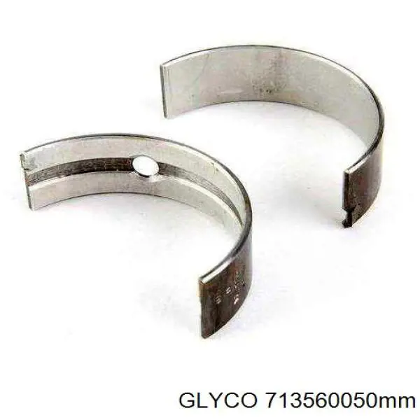 713560050MM Glyco вкладыши коленвала шатунные, комплект, 2-й ремонт (+0,50)