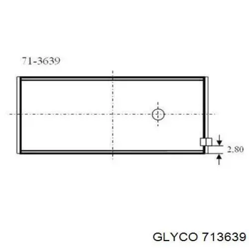 713639 Glyco вкладыши коленвала шатунные, комплект, стандарт (std)