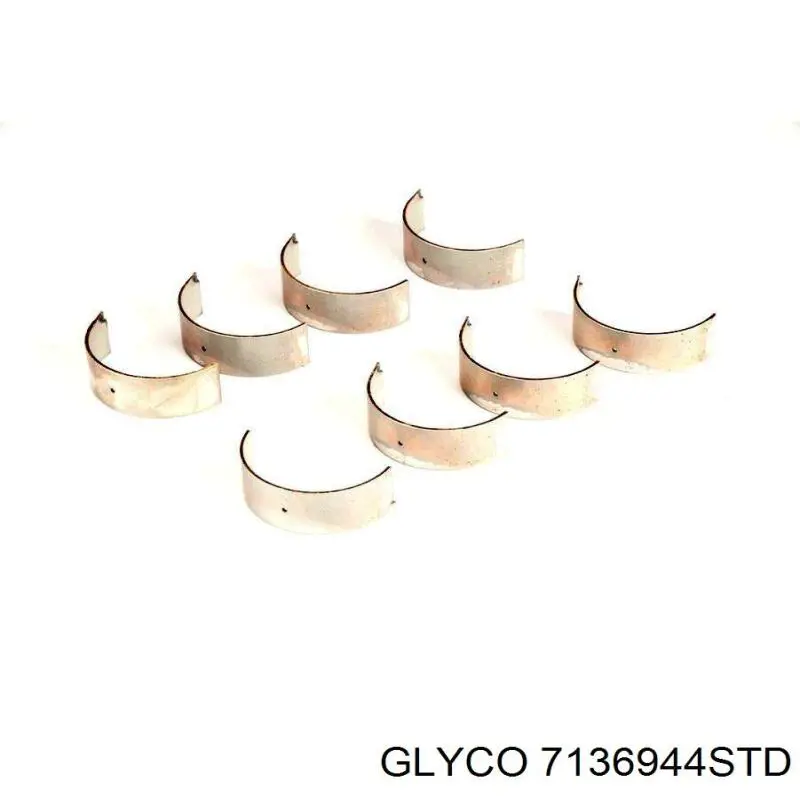 7136944STD Glyco Комплект подшипников скольжения