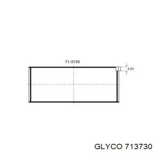 713730 Glyco вкладыши коленвала шатунные, комплект, стандарт (std)