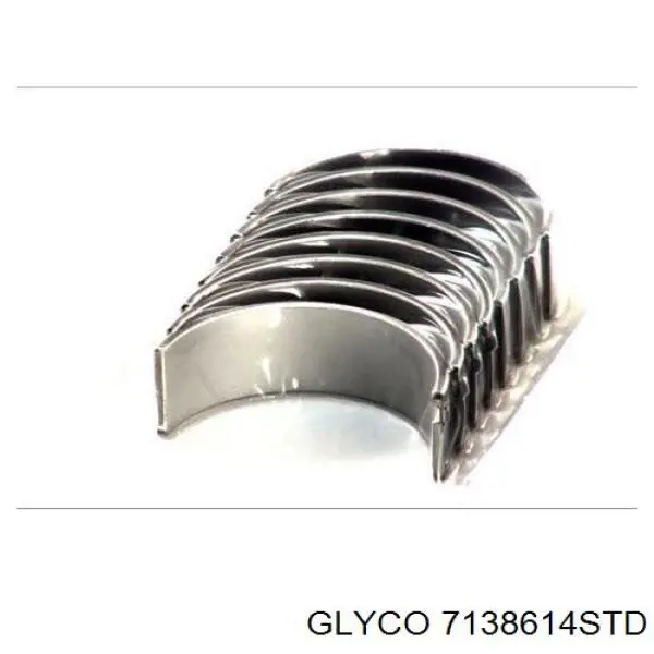 7138614STD Glyco вкладыши коленвала шатунные, комплект, стандарт (std)