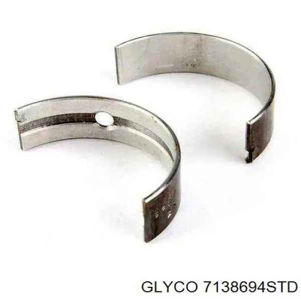 7138694STD Glyco вкладыши коленвала шатунные, комплект, стандарт (std)
