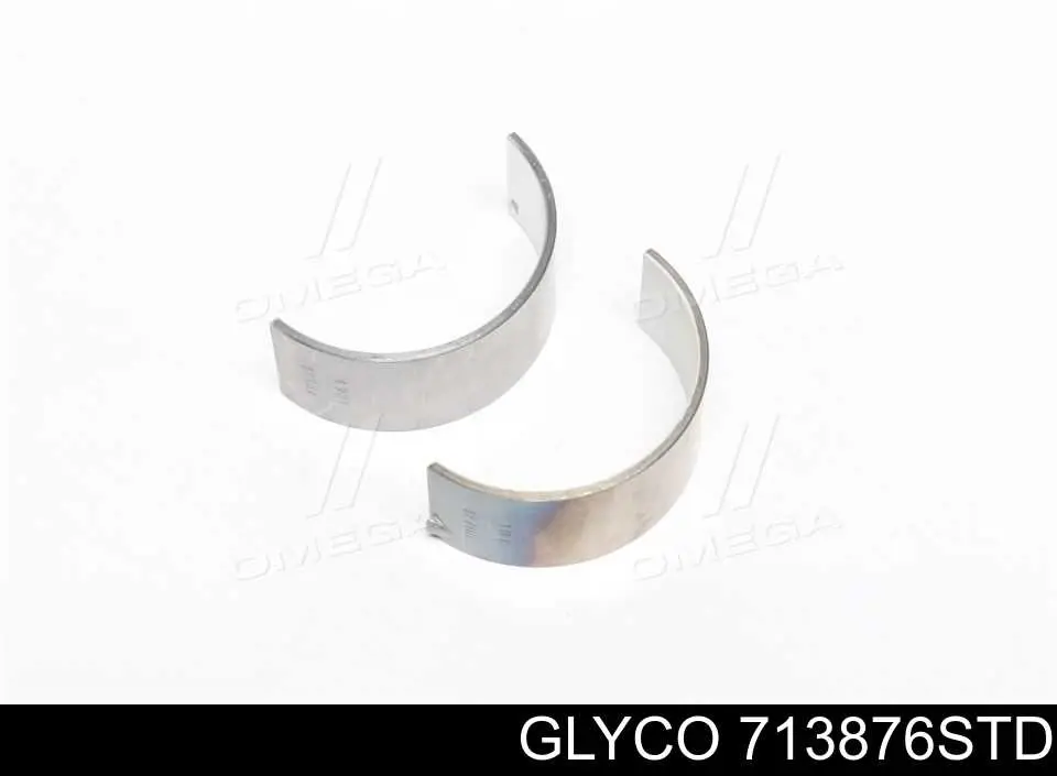 71-3876 STD Glyco вкладыши коленвала шатунные, комплект, стандарт (std)