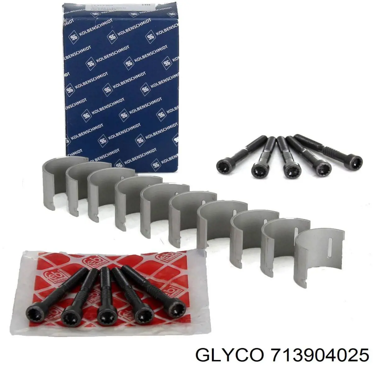 Вкладыши шатунные, 1-й ремонт 713904025 Glyco