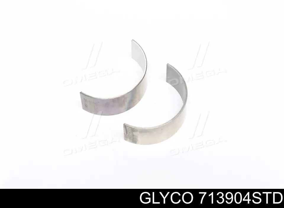 71-3904 STD Glyco вкладыши коленвала шатунные, комплект, стандарт (std)