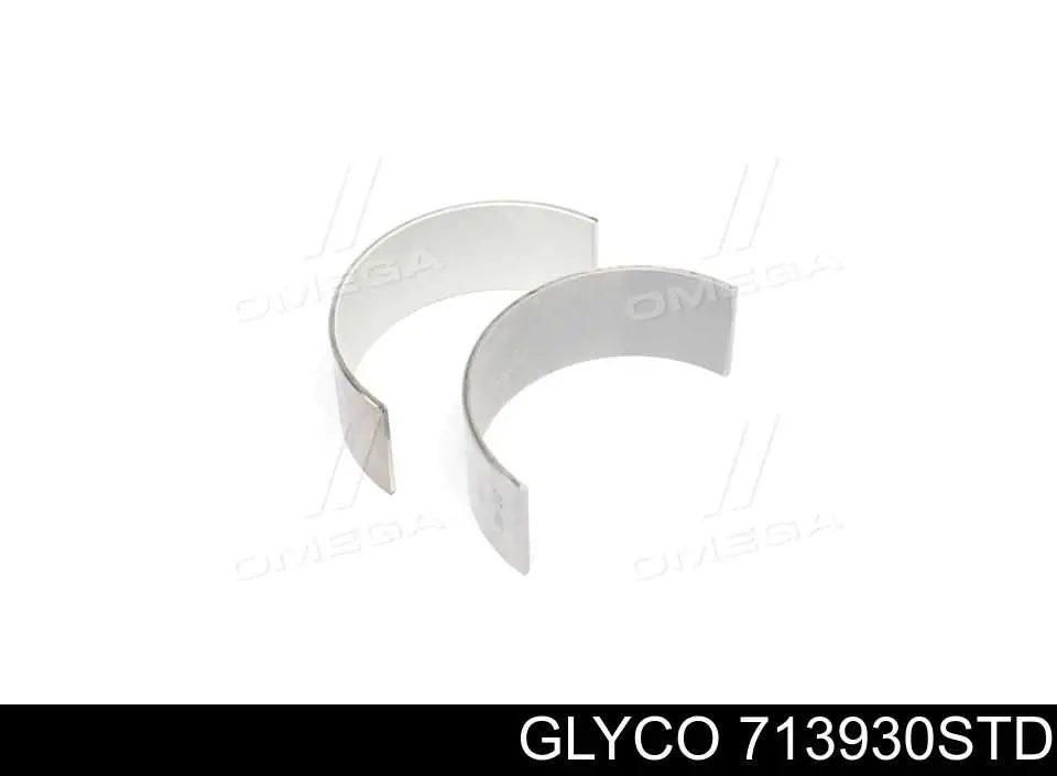 71-3930 Glyco вкладыши коленвала шатунные, комплект, стандарт (std)