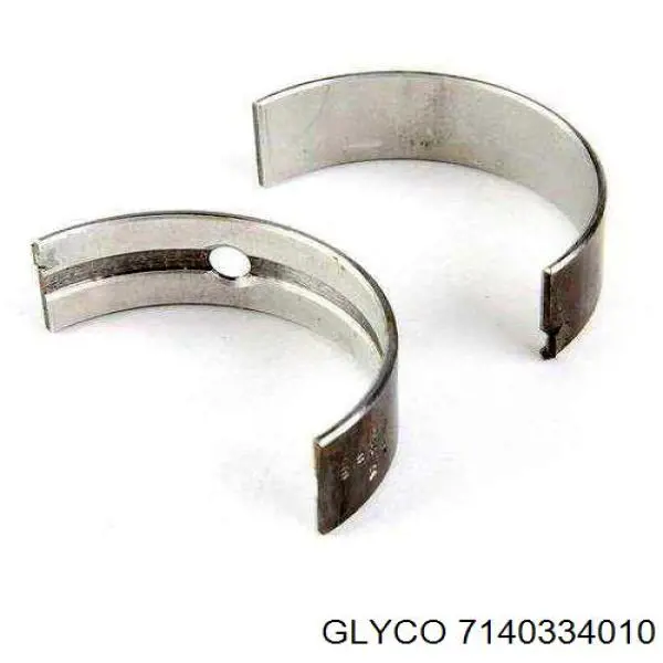 7140334010 Glyco вкладыши коленвала шатунные, комплект, 1-й ремонт (+0,25)