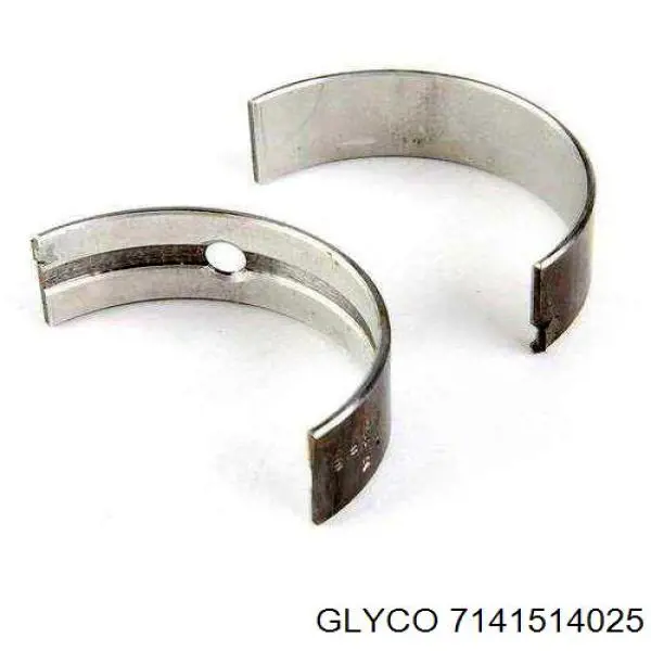 7141514025 Glyco вкладыши коленвала шатунные, комплект, 1-й ремонт (+0,25)