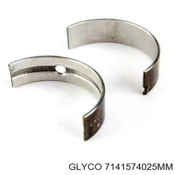 7141574025MM Glyco вкладыши коленвала шатунные, комплект, 1-й ремонт (+0,25)