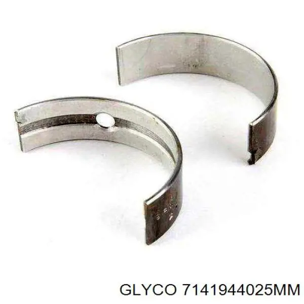7141944025 Glyco вкладыши коленвала шатунные, комплект, 1-й ремонт (+0,25)