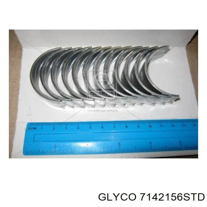7142156STD Glyco вкладыши коленвала шатунные, комплект, стандарт (std)