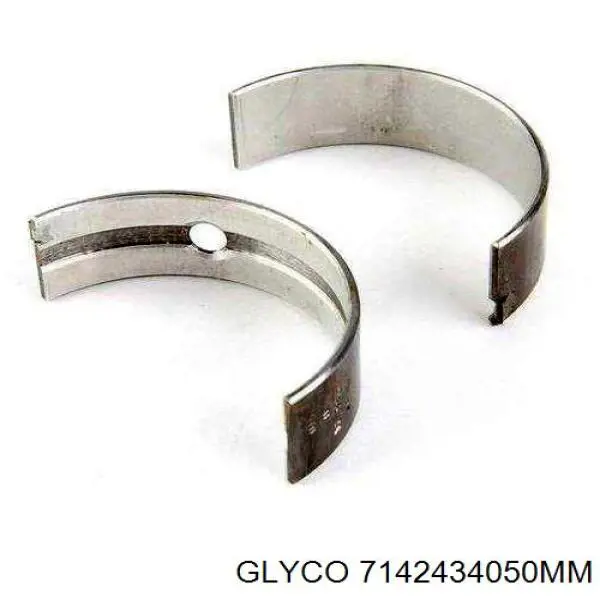7142434050MM Glyco вкладыши коленвала шатунные, комплект, 2-й ремонт (+0,50)